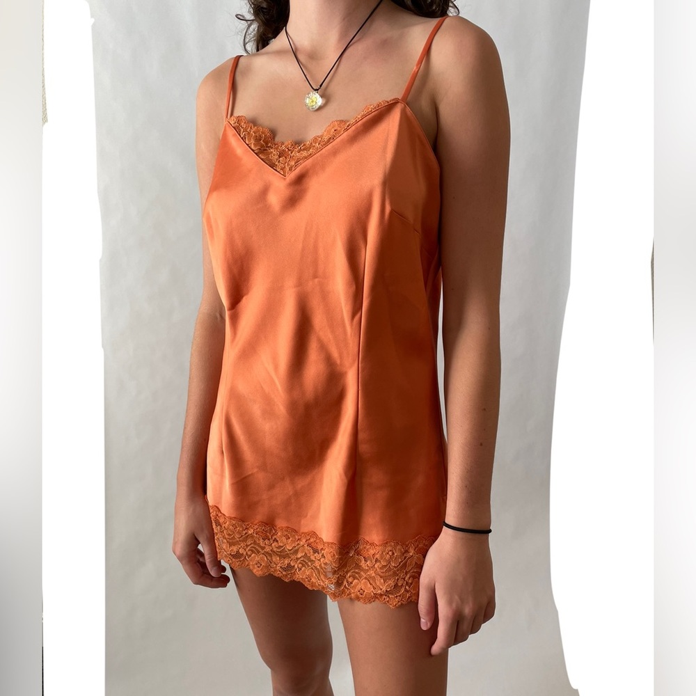 Caslon Coral Lingerie Slip Dress